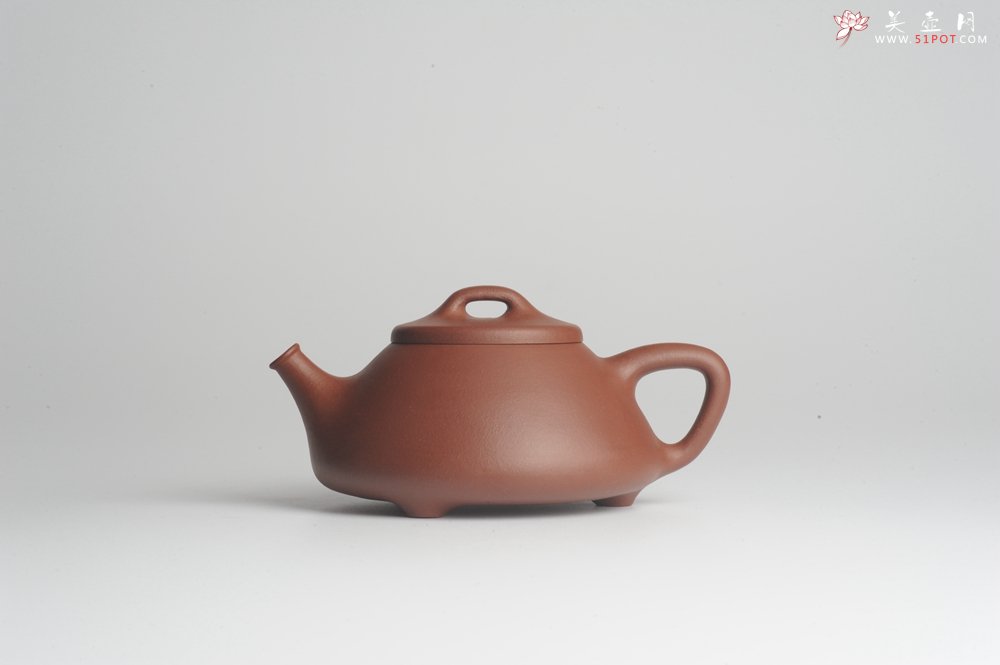 紫砂壶图片：美壶特惠 优质紫泥心舟石瓢 - 宜兴紫砂壶网