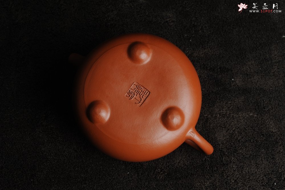 紫砂壶图片：美壶特惠 非铁红色素泥优质朱泥满瓢 平盖石瓢 - 宜兴紫砂壶网