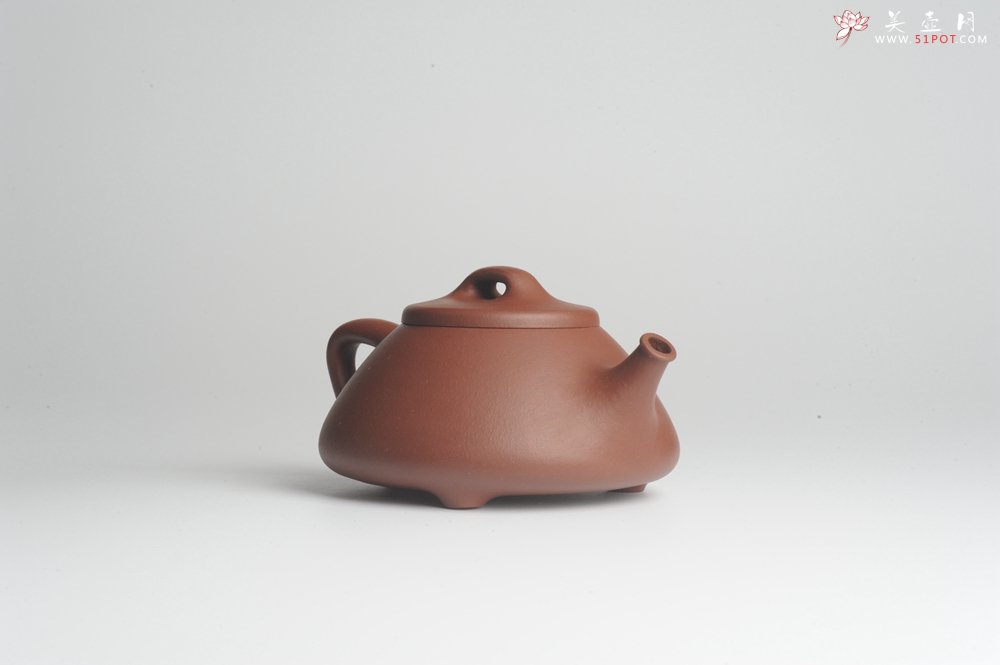 紫砂壶图片：美壶特惠 优质紫泥心舟石瓢 - 宜兴紫砂壶网