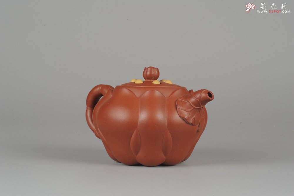 紫砂壶图片：美壶年底特惠 老清水泥秀美莲子壶 - 宜兴紫砂壶网