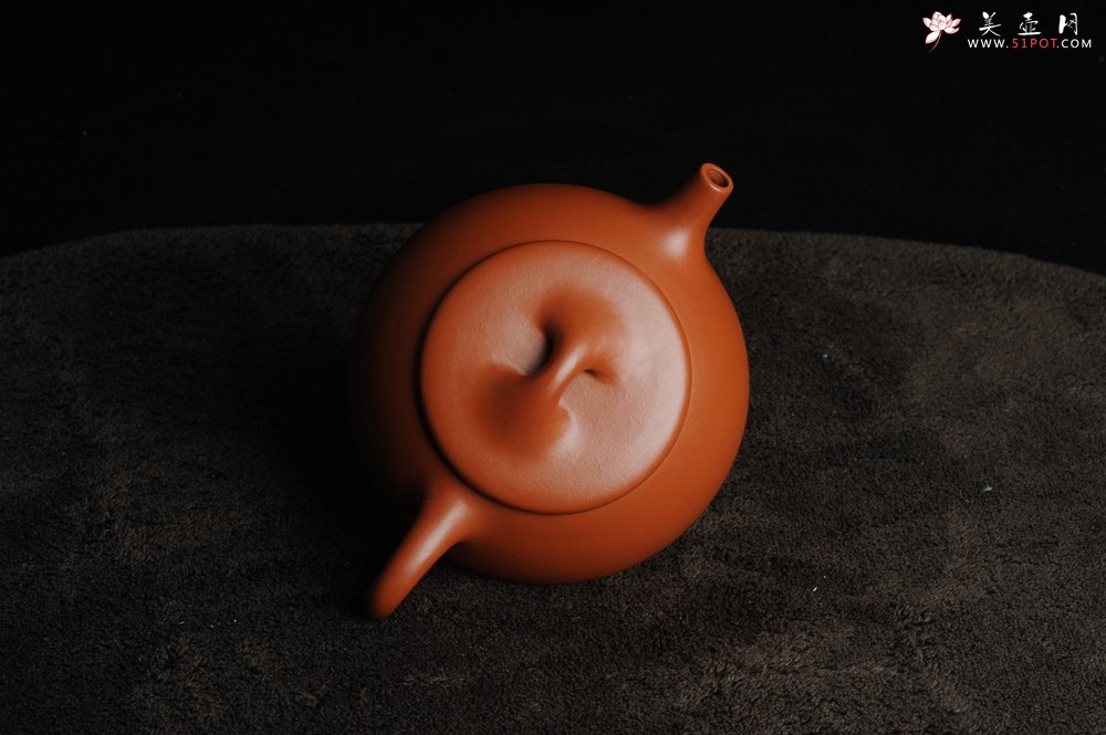 紫砂壶图片：美壶特惠 非铁红色素泥优质朱泥满瓢 平盖石瓢 - 宜兴紫砂壶网