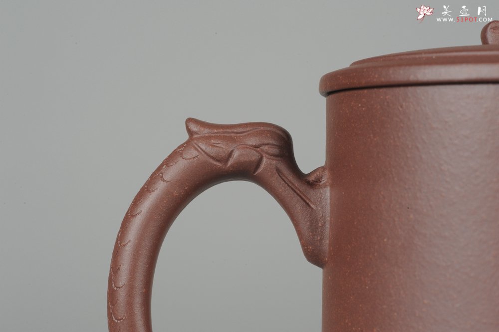 紫砂壶图片：美杯年底特惠 优质紫泥龙行天下盖杯 - 宜兴紫砂壶网