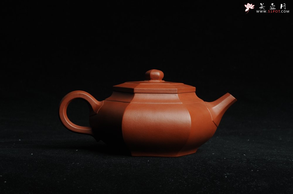 紫砂壶图片：用心之作 优质朱泥全手工大彬六方 工料超好 - 宜兴紫砂壶网