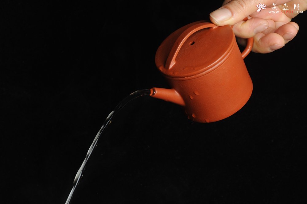 紫砂壶图片：优质赵庄朱泥 精品全手工汉瓦 端庄秀雅 大口实用 出水暴爽 - 宜兴紫砂壶网