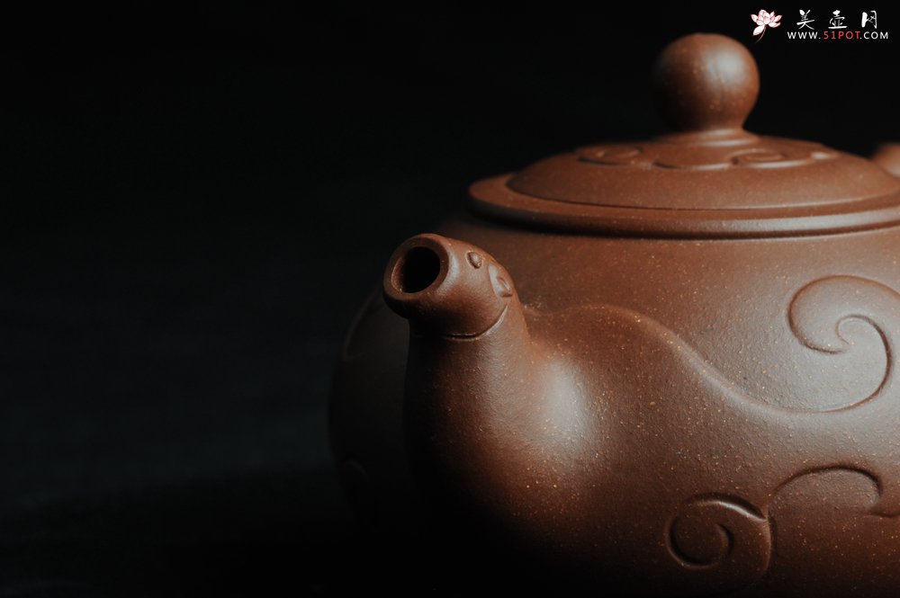 紫砂壶图片：美壶特惠 原创祥云纳福壶 - 宜兴紫砂壶网