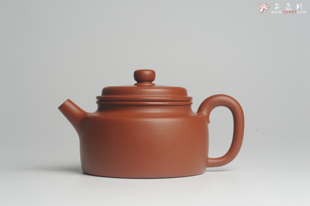 紫砂壶图片：正宗小煤窑朱泥 全手工大亨德中 隽秀文气 - 宜兴紫砂壶网