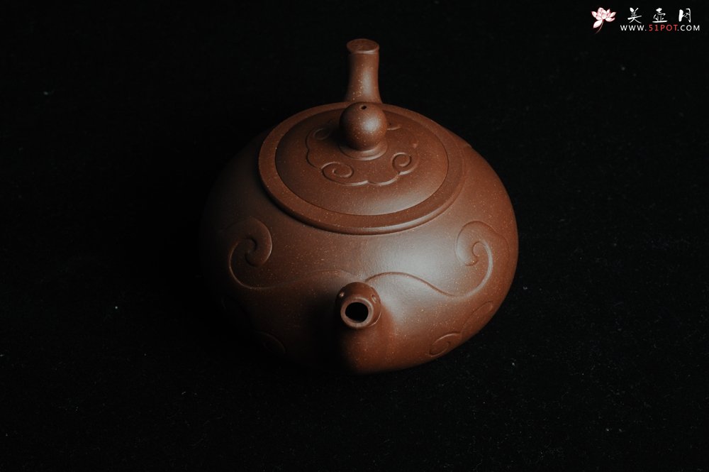 紫砂壶图片：美壶特惠 原创祥云纳福壶 - 宜兴紫砂壶网