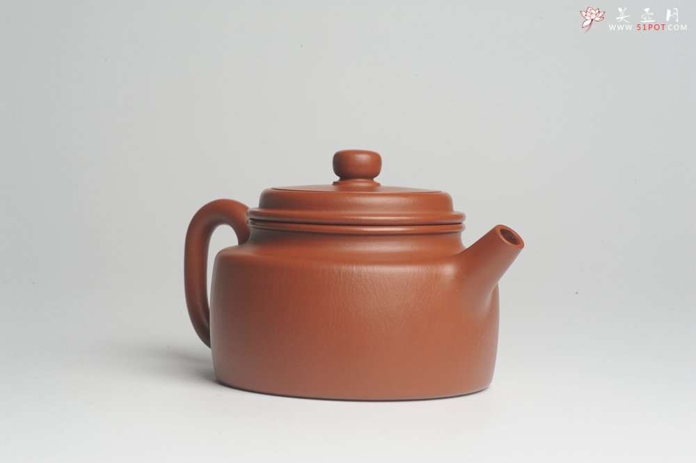 紫砂壶图片：正宗小煤窑朱泥 全手工大亨德中 隽秀文气 - 宜兴紫砂壶网