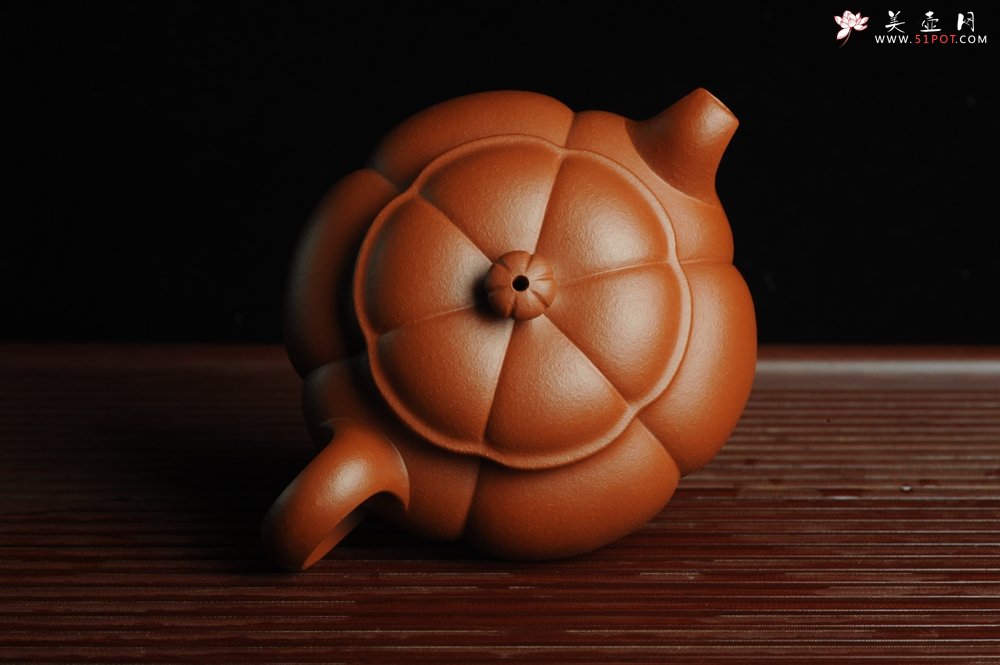 紫砂壶图片：美壶特惠 优质朱泥筋囊器漠上花开 做工精致 仅此一只 - 宜兴紫砂壶网