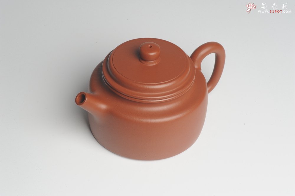 紫砂壶图片：正宗小煤窑朱泥 全手工大亨德中 隽秀文气 - 宜兴紫砂壶网