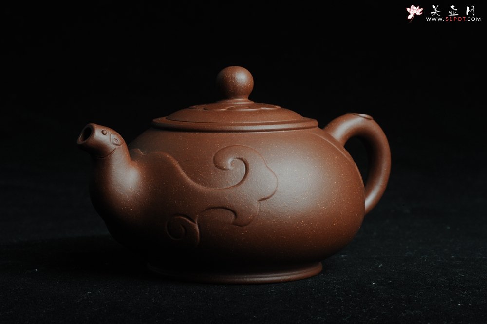 紫砂壶图片：美壶特惠 原创祥云纳福壶 - 宜兴紫砂壶网