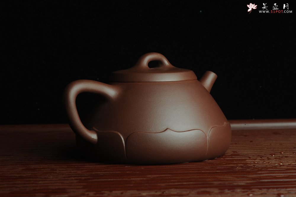 紫砂壶图片：美壶特惠 精致莲花石瓢 茶人醉爱 - 宜兴紫砂壶网