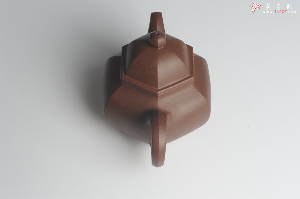 紫砂壶图片：大气端庄 线条流畅 全手工精品六方掇球 - 宜兴紫砂壶网