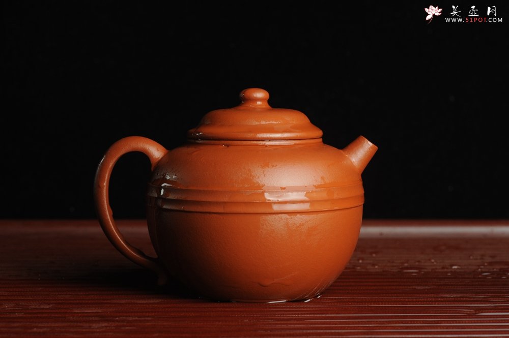 紫砂壶图片：美壶特惠 优质朱泥线玉圆壶 做工精致 仅此一只 - 宜兴紫砂壶网