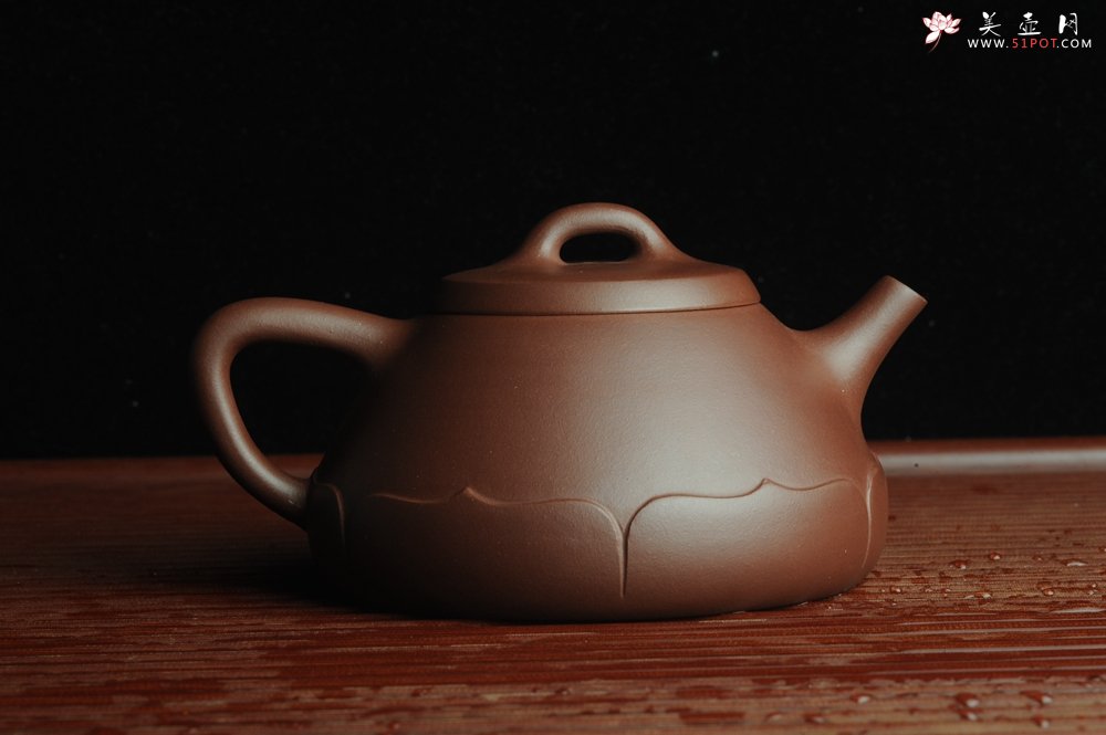 紫砂壶图片：美壶特惠 精致莲花石瓢 茶人醉爱 - 宜兴紫砂壶网