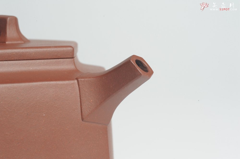 紫砂壶图片：美壶特惠 优质底曹青全手工六方井栏 - 宜兴紫砂壶网