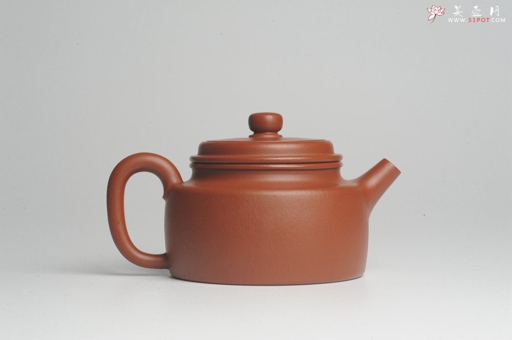 紫砂壶图片：正宗小煤窑朱泥 全手工大亨德中 隽秀文气 - 宜兴紫砂壶网