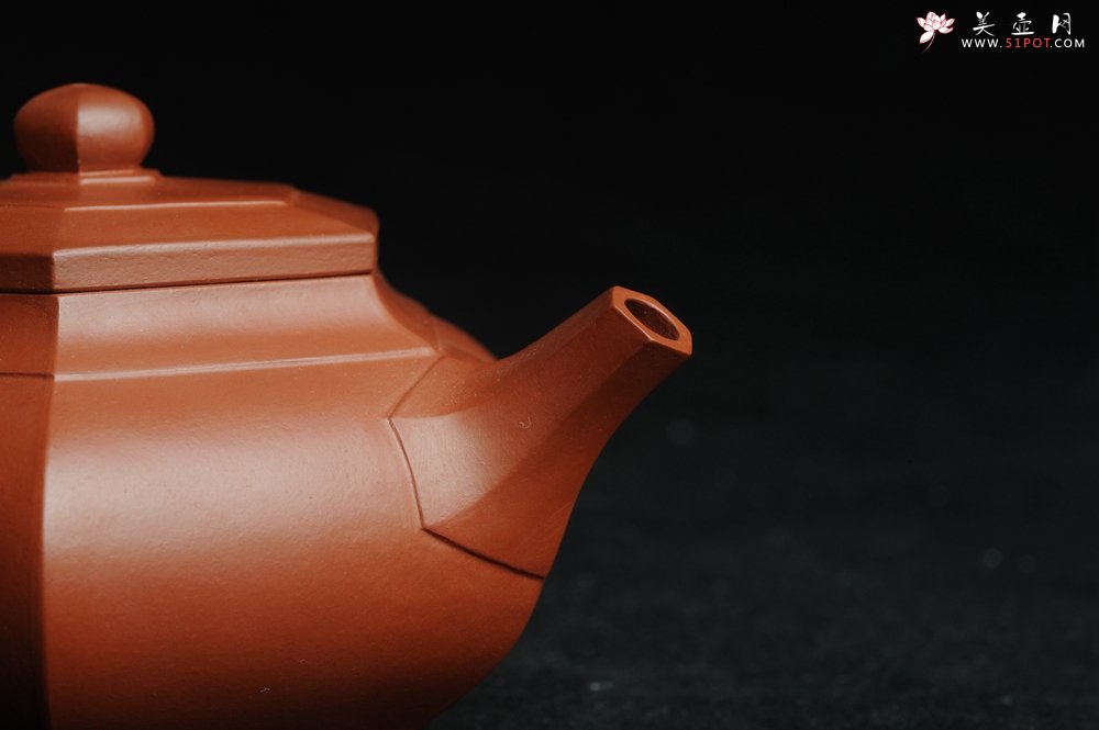 紫砂壶图片：用心之作 优质朱泥全手工大彬六方 工料超好 - 宜兴紫砂壶网