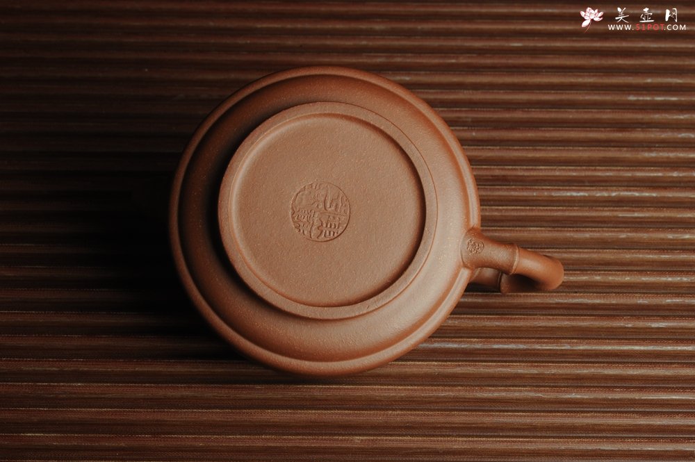 紫砂壶图片：美壶特惠 优质紫泥双线竹鼓 - 宜兴紫砂壶网