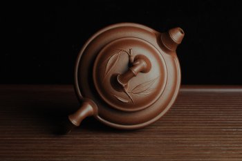 紫砂壶图片：美壶特惠 优质紫泥双线竹鼓 - 宜兴紫砂壶网