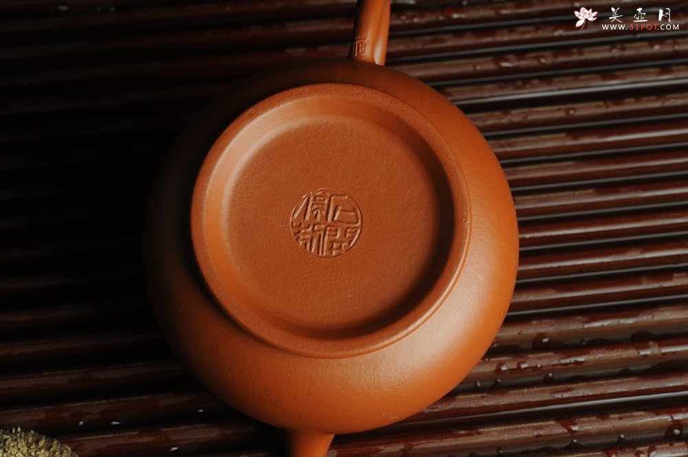 紫砂壶图片：优质赵庄朱泥 全手工潘壶 端庄秀雅 - 宜兴紫砂壶网