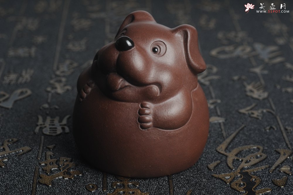 紫砂壶图片：美宠特惠 做工精细茶宠 生动传神~~旺财 招财狗 - 宜兴紫砂壶网