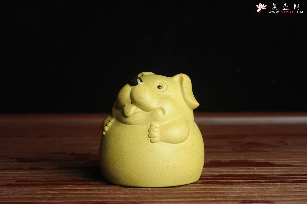 紫砂壶图片：美宠特惠 做工精细茶宠 生动传神~~坐地生财 - 宜兴紫砂壶网