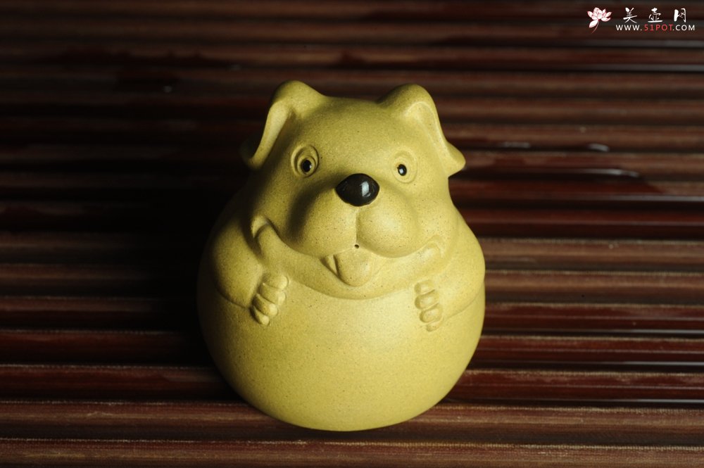 紫砂壶图片：美宠特惠 做工精细茶宠 生动传神~~坐地生财 - 宜兴紫砂壶网