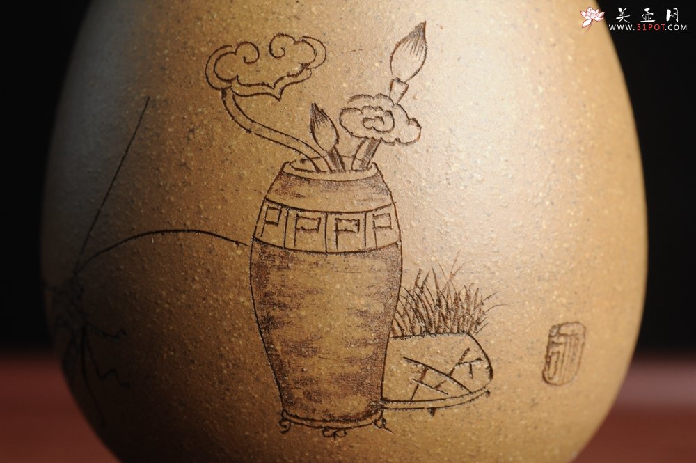 紫砂壶图片：精品紫砂杯 私人定制 紫泥粉段泥 清供文气 手感特扎实 茶人醉爱 每个都不一样 - 宜兴紫砂壶网