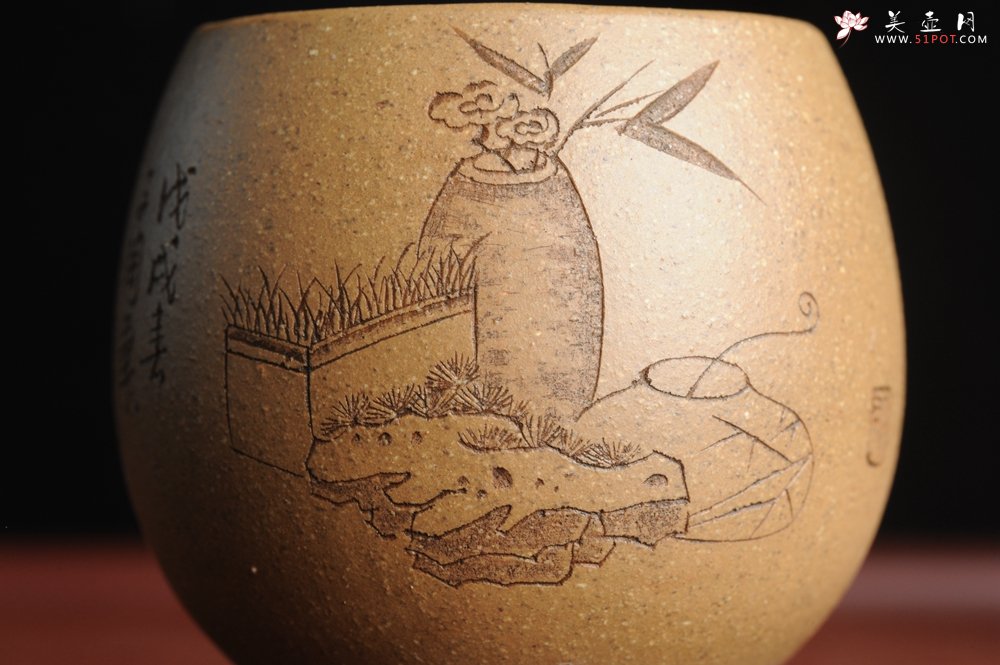 紫砂壶图片：精品紫砂杯 私人定制 紫泥粉段泥 清供文气 手感特扎实 茶人醉爱 每个都不一样 - 宜兴紫砂壶网