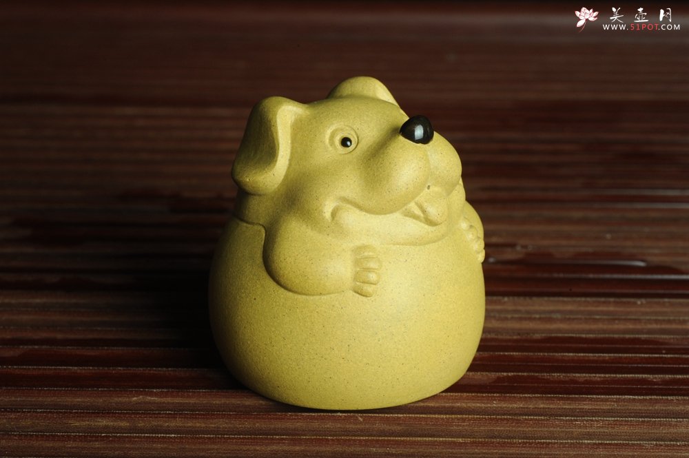 紫砂壶图片：美宠特惠 做工精细茶宠 生动传神~~坐地生财 - 宜兴紫砂壶网