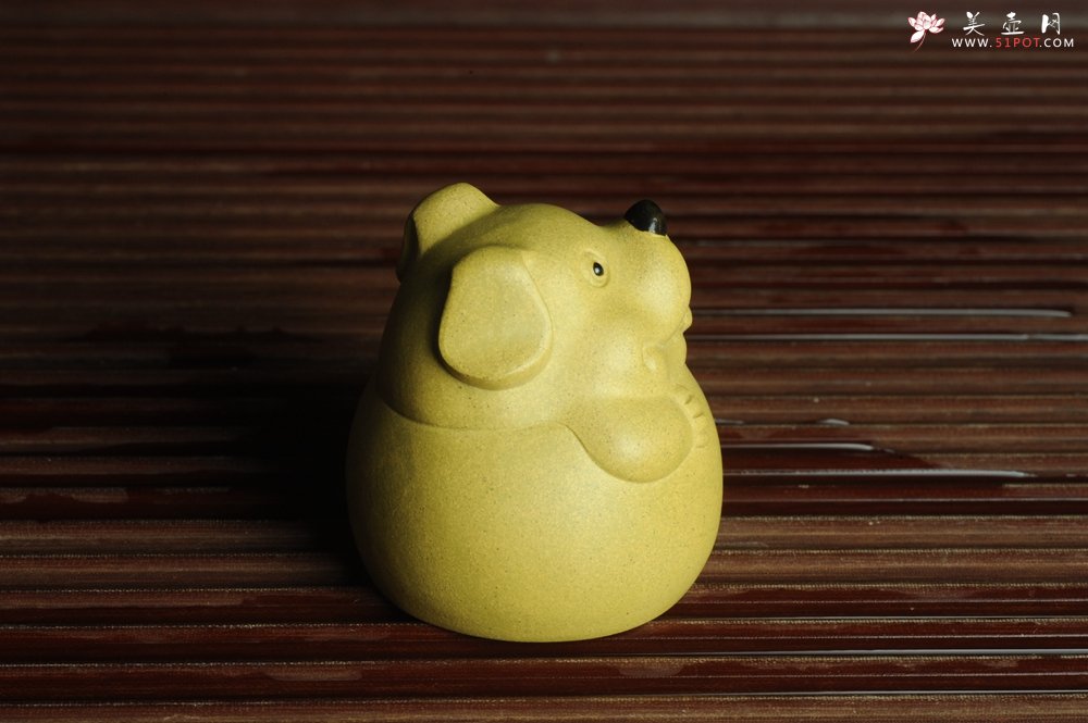 紫砂壶图片：美宠特惠 做工精细茶宠 生动传神~~坐地生财 - 宜兴紫砂壶网