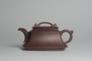 紫砂壶图片：原创精致全手工四方吉玉壶 难度大线条流畅 - 宜兴紫砂壶网