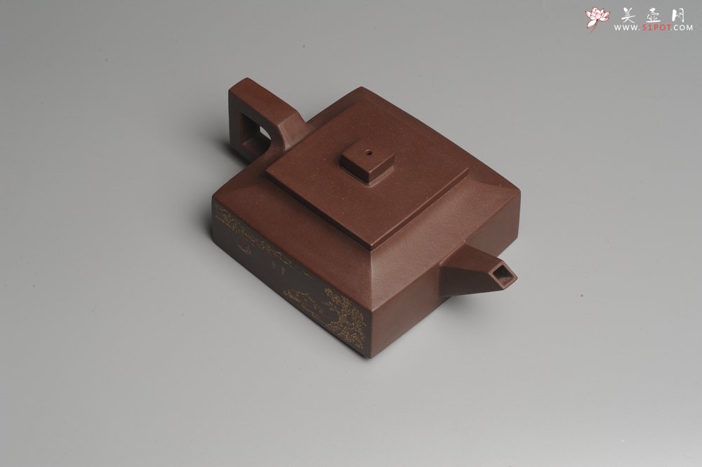 紫砂壶图片：美壶特惠 全手工精品方山逸士 线条流畅 - 宜兴紫砂壶网