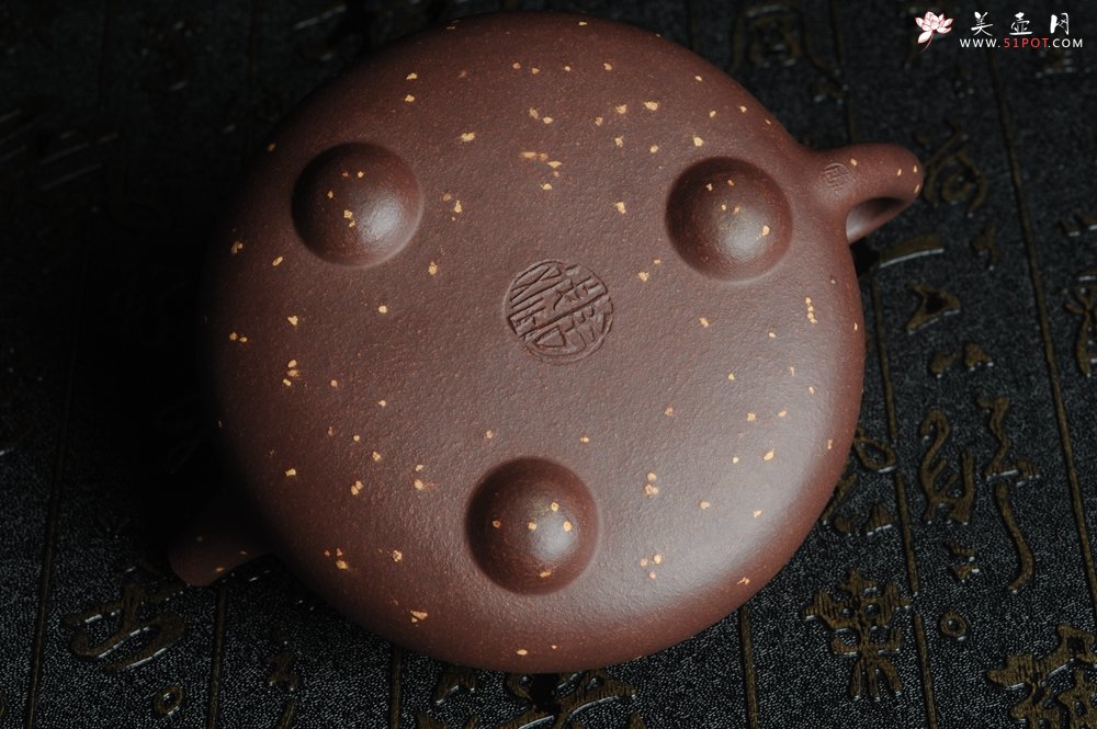 紫砂壶图片：实力派工艺师全手工铺砂平盖小石瓢 泥料优秀 实物更漂亮 - 宜兴紫砂壶网