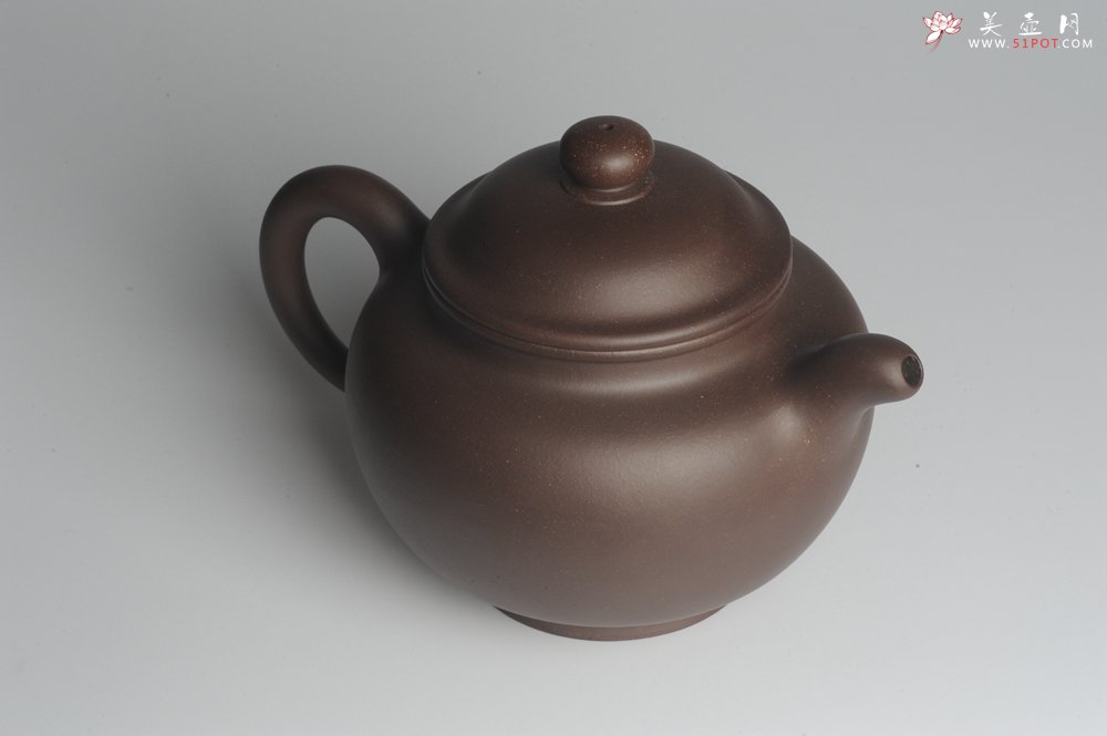 紫砂壶图片：美壶特惠 精致老紫泥大品掇只 茶人醉爱 - 宜兴紫砂壶网