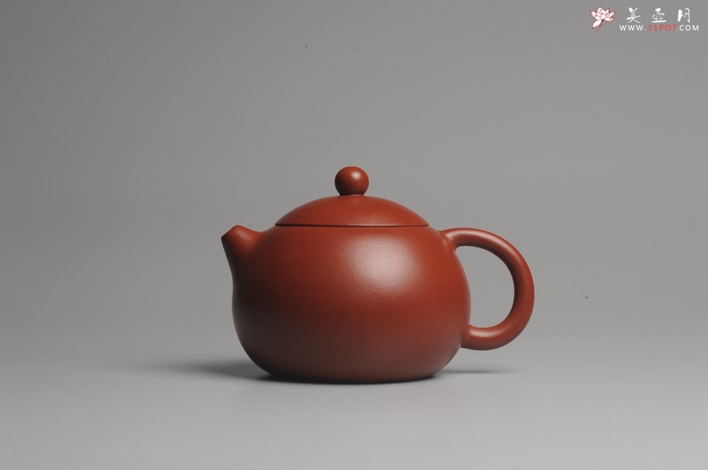 紫砂壶图片：美壶特惠 经典优质大红袍朱泥西施 做工精致 - 宜兴紫砂壶网