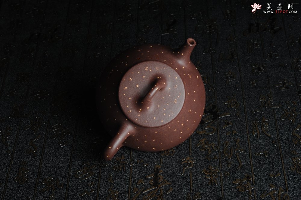 紫砂壶图片：实力派工艺师全手工铺砂平盖小石瓢 泥料优秀 实物更漂亮 - 宜兴紫砂壶网