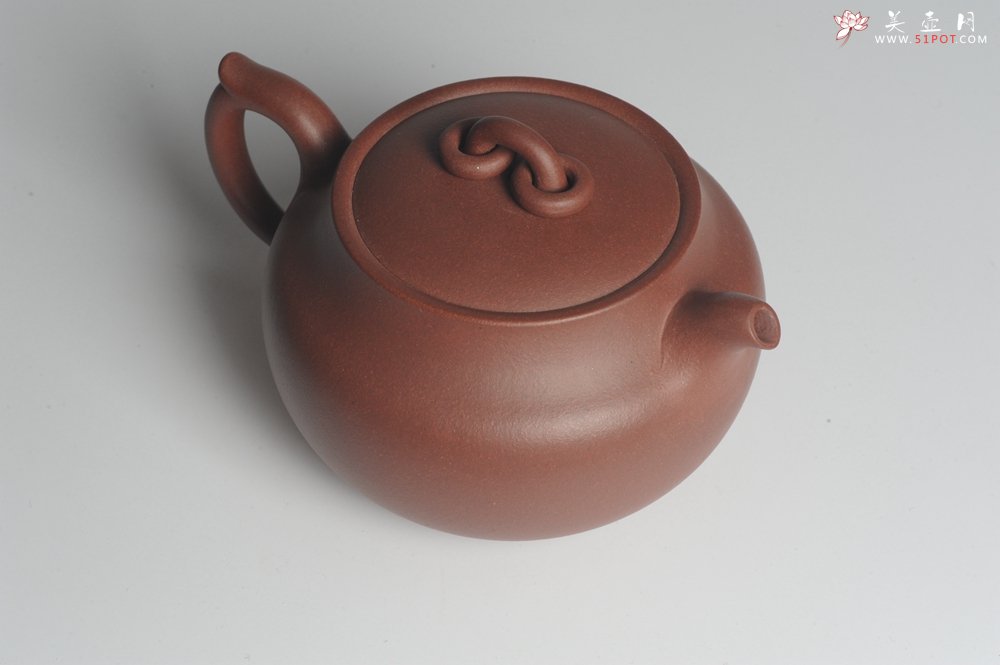紫砂壶图片：美壶特惠 精工双圈钮壶 卡盖难度大 端庄秀雅 茶人醉爱 - 宜兴紫砂壶网
