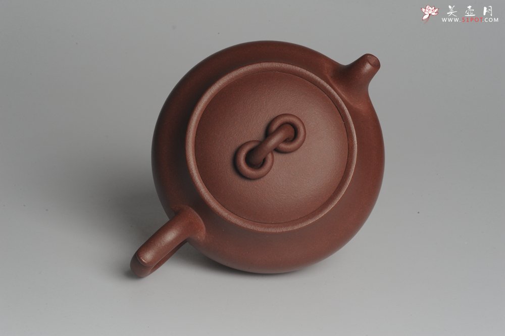 紫砂壶图片：美壶特惠 精工双圈钮壶 卡盖难度大 端庄秀雅 茶人醉爱 - 宜兴紫砂壶网