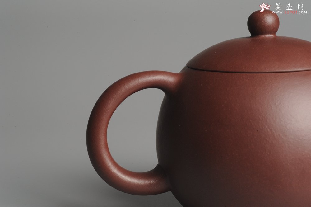 紫砂壶图片：全手工端庄秀雅倒把小西施 - 宜兴紫砂壶网