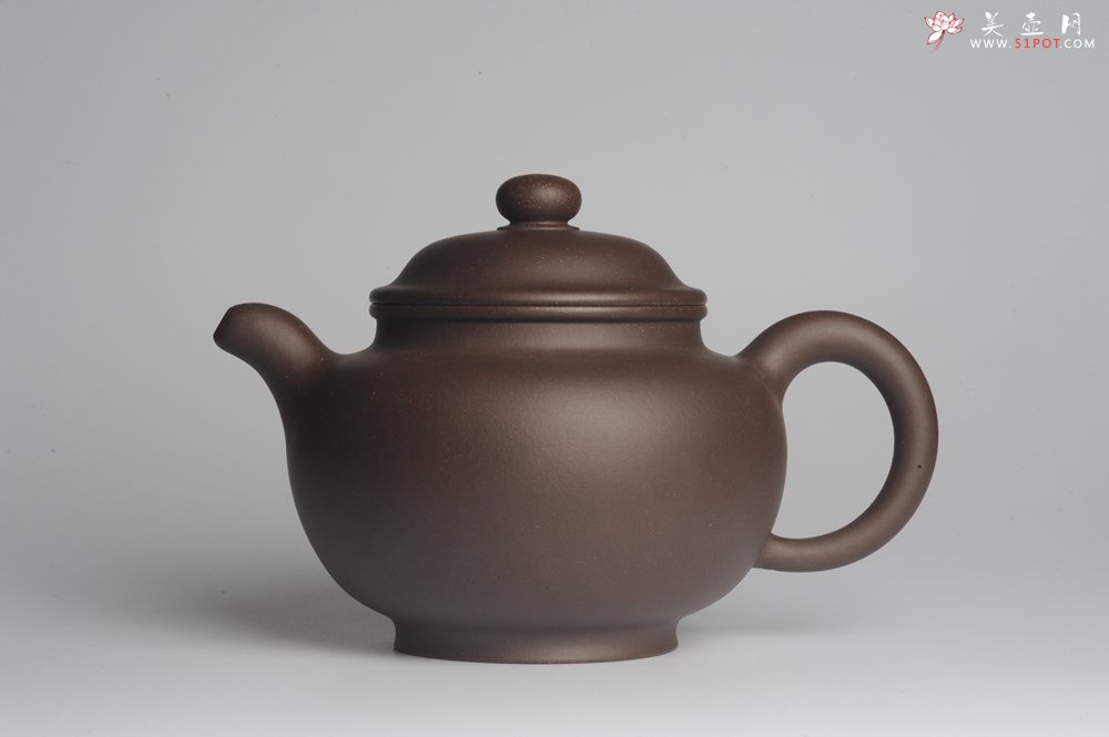 紫砂壶图片：美壶特惠 精致老紫泥大品掇只 茶人醉爱 - 宜兴紫砂壶网