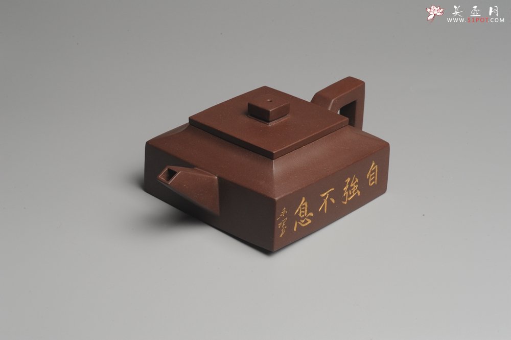 紫砂壶图片：美壶特惠 全手工精品方山逸士 线条流畅 - 宜兴紫砂壶网