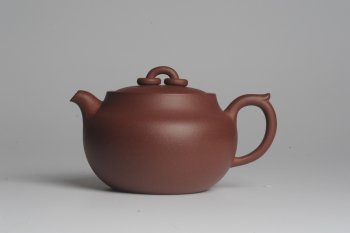 紫砂壶图片：美壶特惠 精工双圈钮壶 卡盖难度大 端庄秀雅 茶人醉爱 - 宜兴紫砂壶网