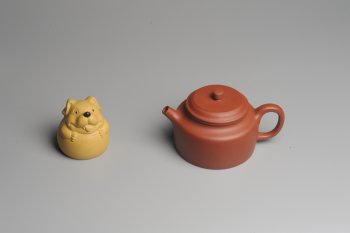 紫砂壶图片：美壶特惠 老清水泥经典大亨德中 茶人醉爱 - 宜兴紫砂壶网