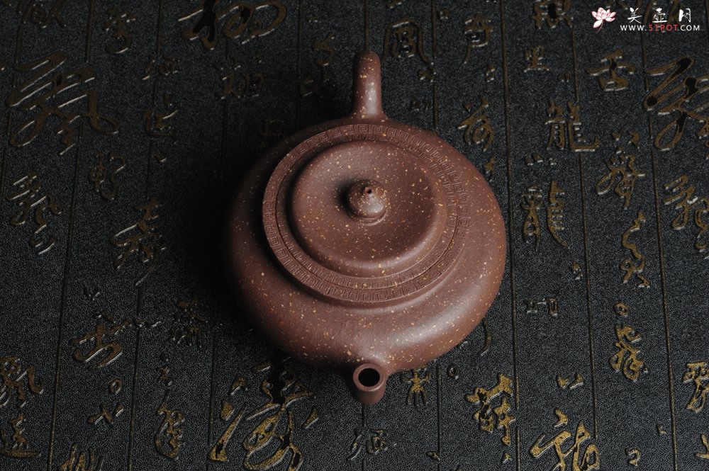 紫砂壶图片：美壶特惠 油润五彩紫泥精致矮莲灯  - 宜兴紫砂壶网