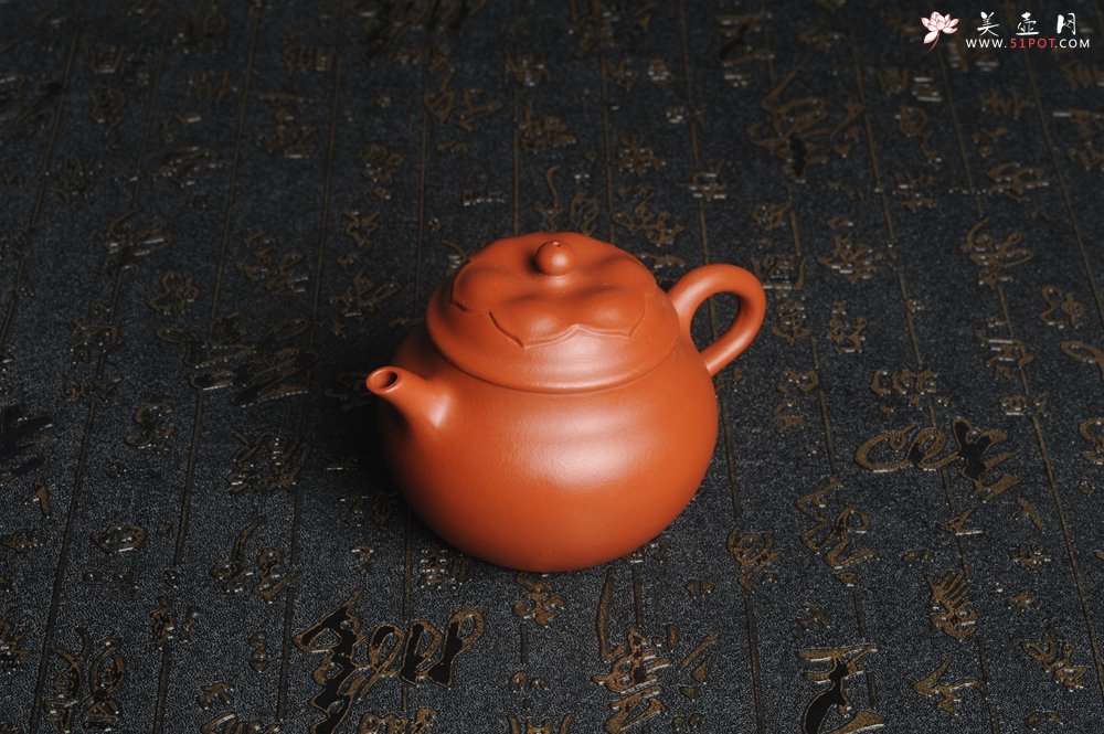 紫砂壶图片：美壶特惠 非铁红色素泥 优质朱泥般若秋水壶 - 宜兴紫砂壶网