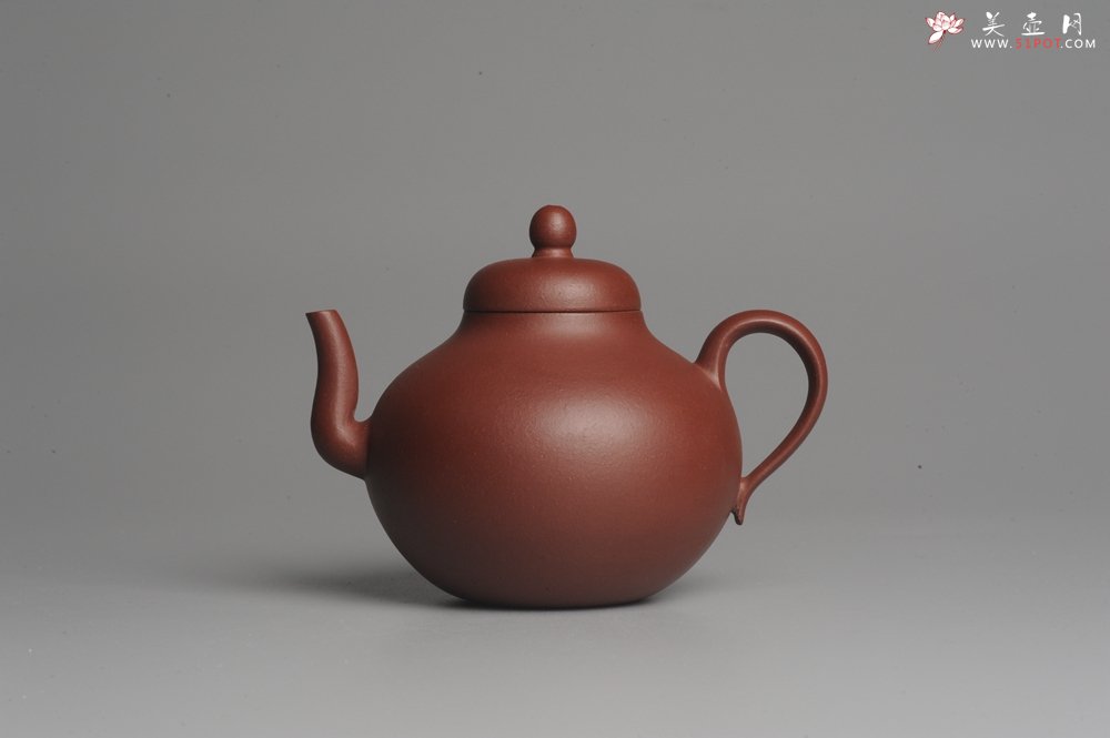 紫砂壶图片：美壶特惠 老红拼泥思亭 小清新 茶人醉爱 - 宜兴紫砂壶网