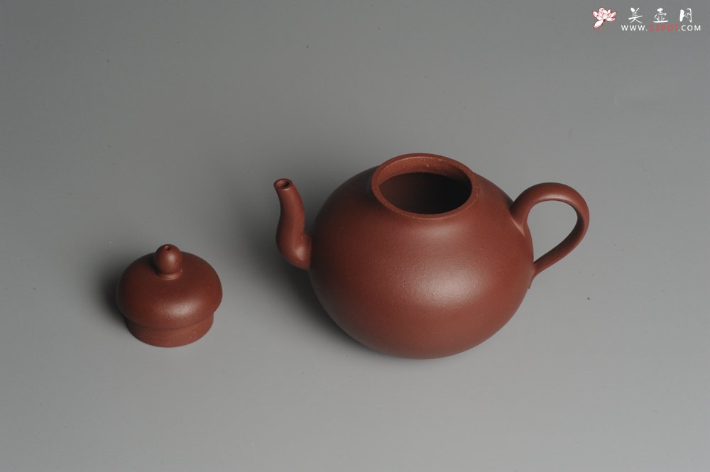 紫砂壶图片：美壶特惠 老红拼泥思亭 小清新 茶人醉爱 - 宜兴紫砂壶网