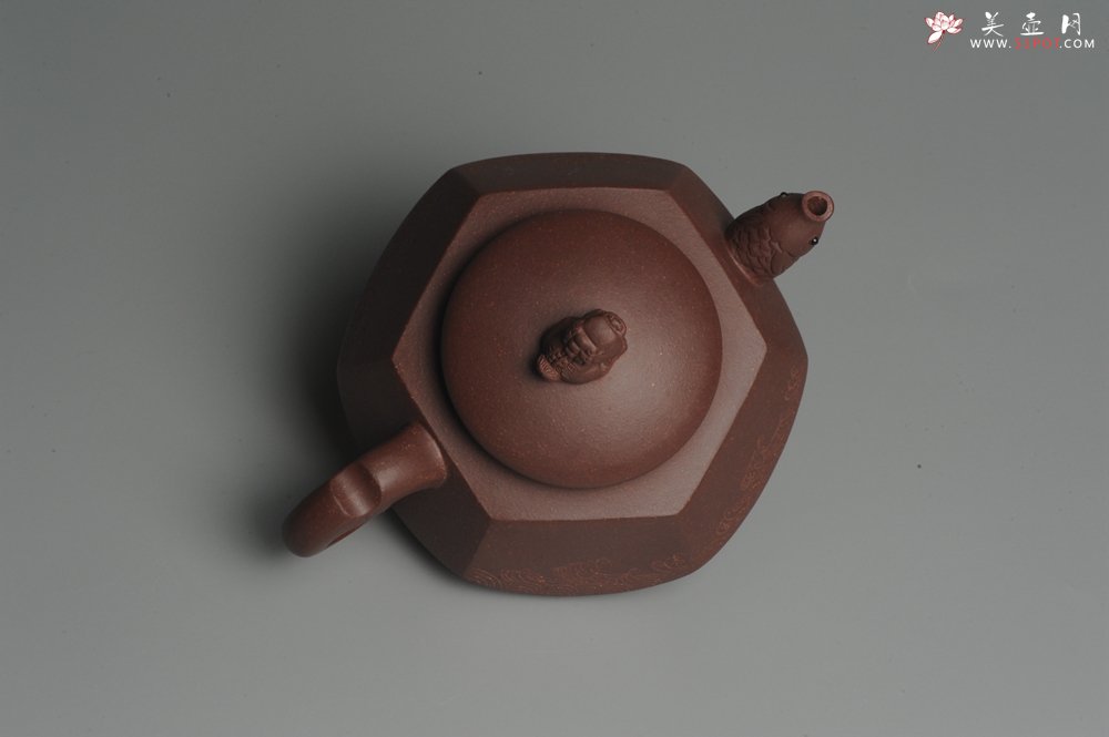 紫砂壶图片：美壶特惠 做工精致鱼跃龙门壶 泥料漂亮 寓意吉祥 - 宜兴紫砂壶网